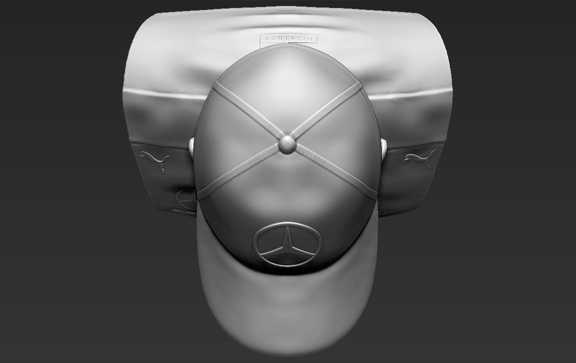 Lewis Hamilton bust 3D printing ready stl obj formats 3D print model_21