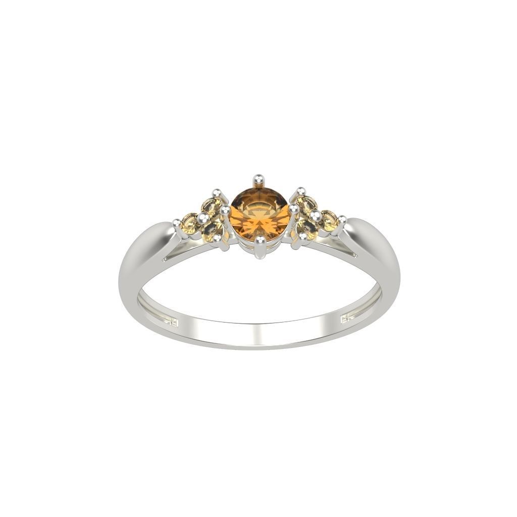 solitaire wedding engagement women diamond ring  3dm stl  3D print model_3