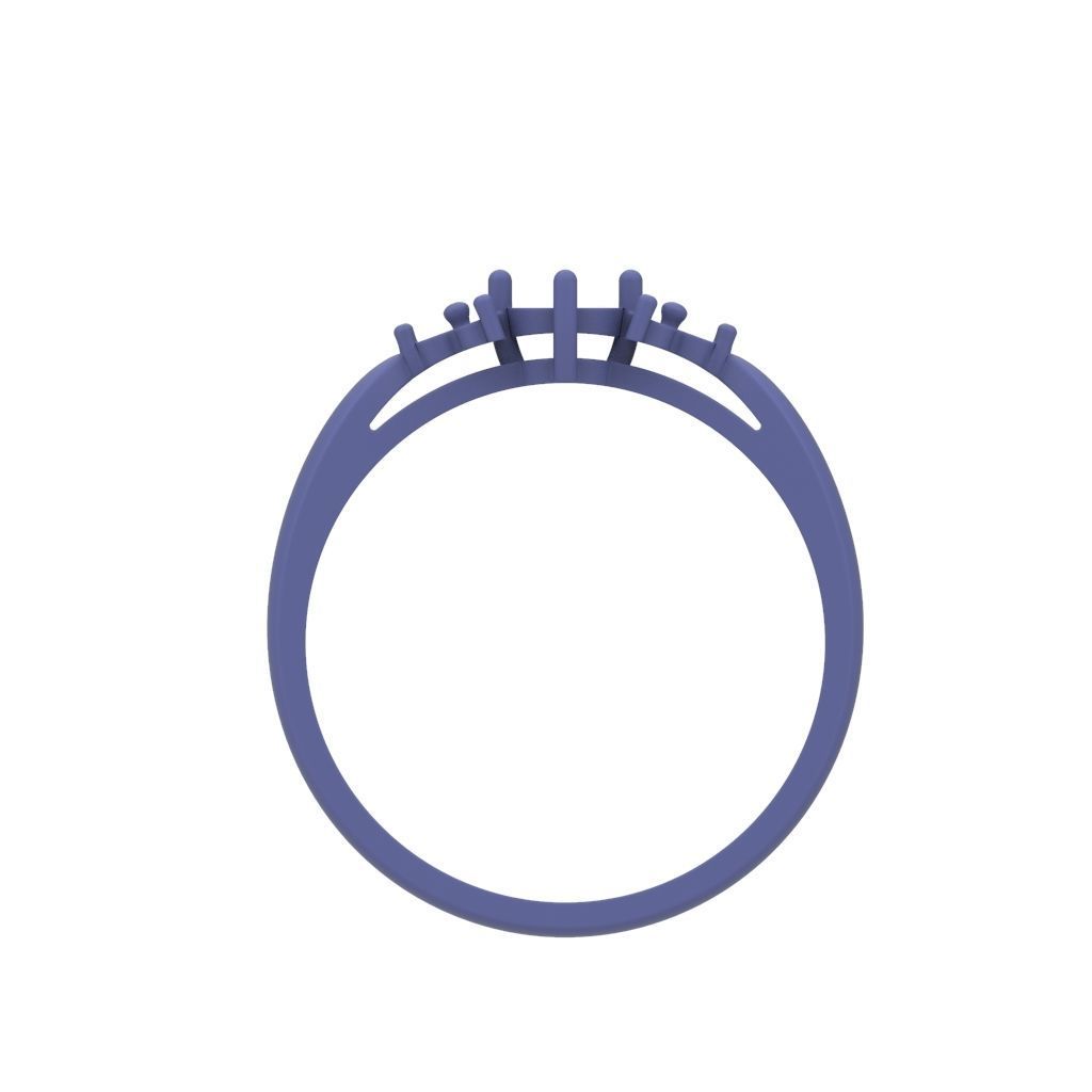 solitaire wedding engagement women diamond ring  3dm stl  3D print model_26