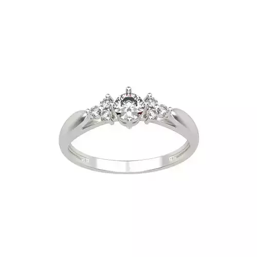 solitaire wedding engagement women diamond ring  3dm stl  3D print model