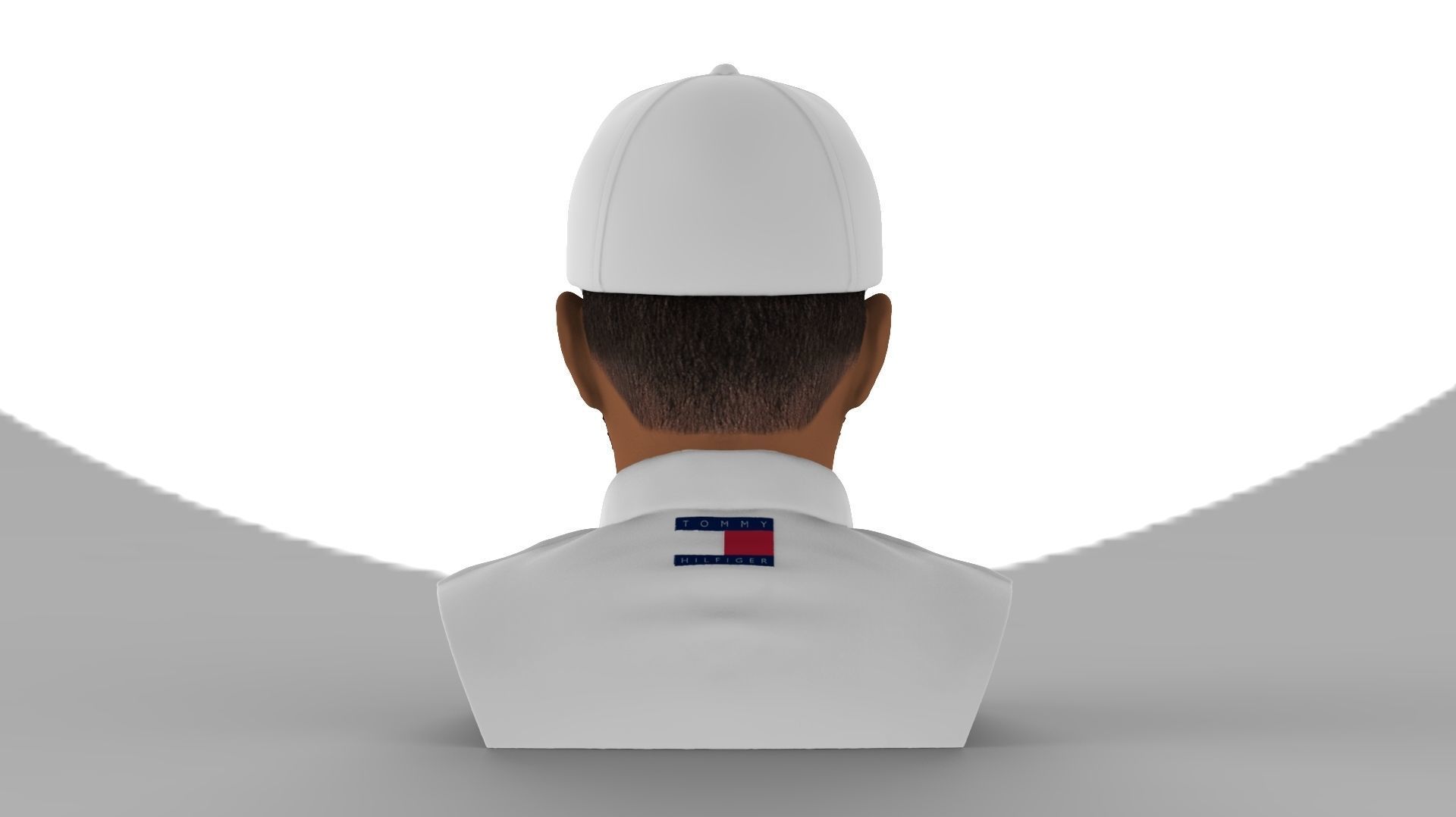 Lewis Hamilton bust ready for full color 3D printing 3D print model_5