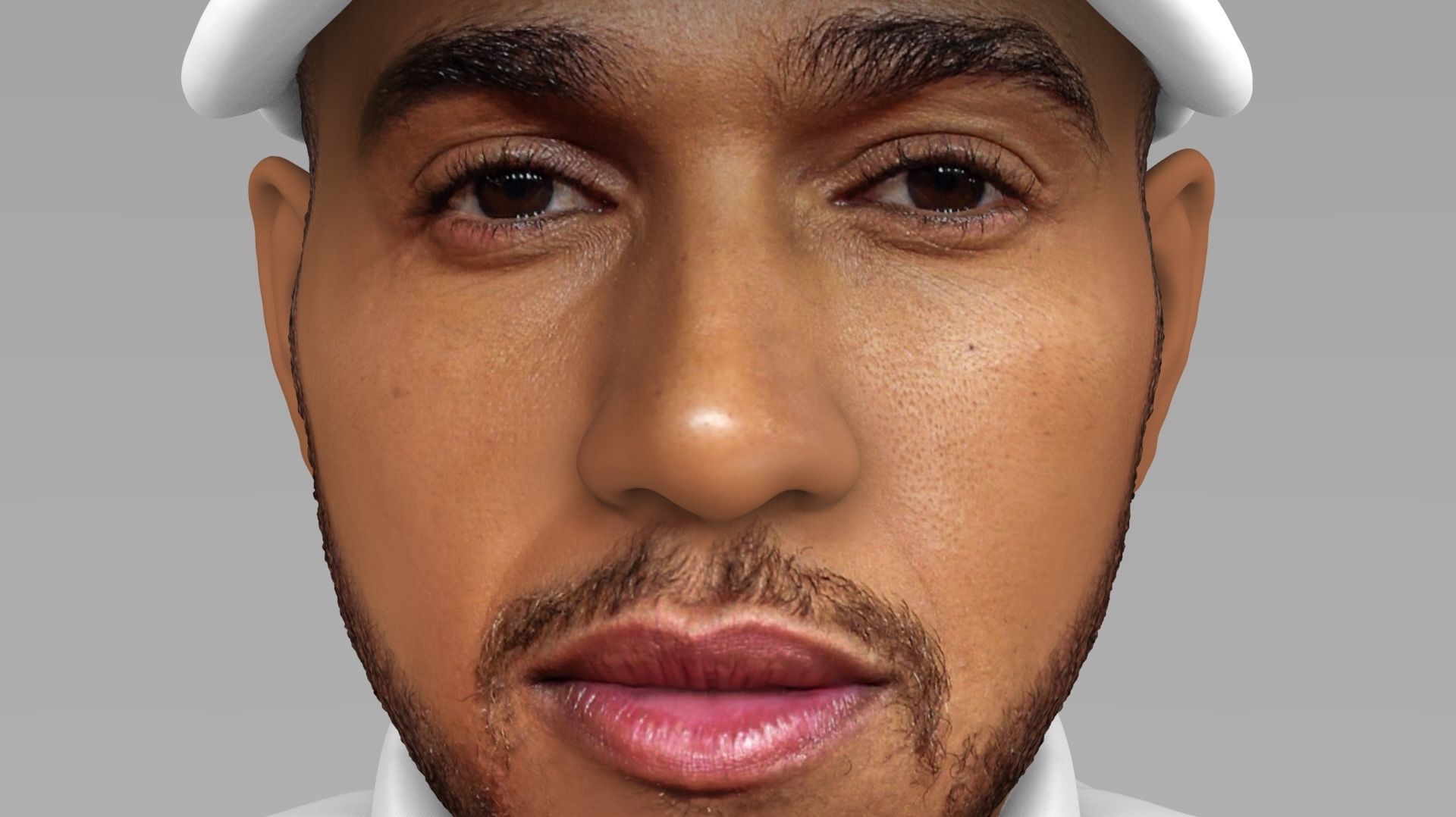 Lewis Hamilton bust ready for full color 3D printing 3D print model_13