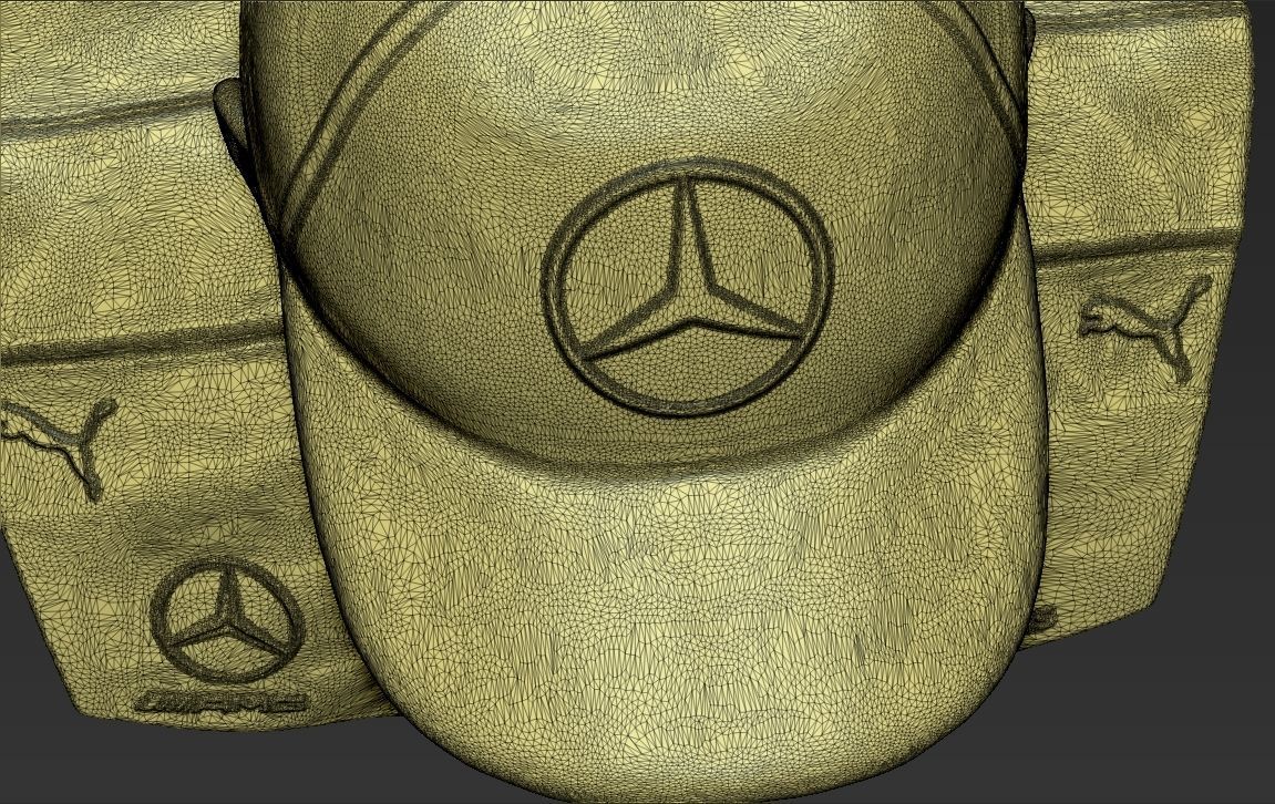Lewis Hamilton bust ready for full color 3D printing 3D print model_61