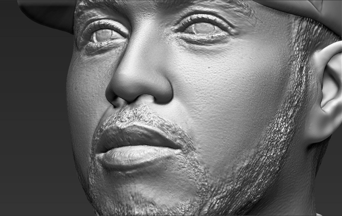 Lewis Hamilton bust ready for full color 3D printing 3D print model_50