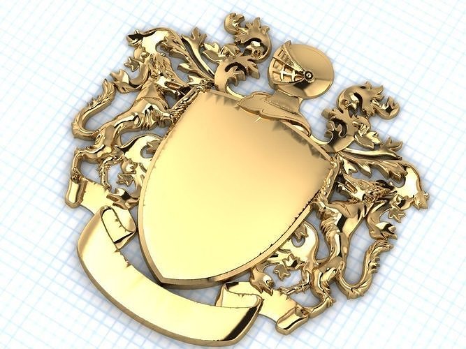 basis for the coat of arms 3D print model