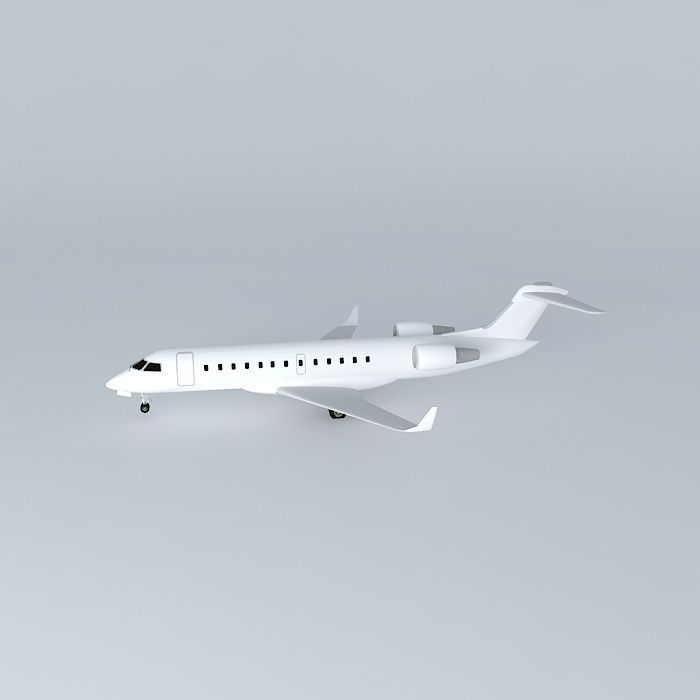 Template - Bombardier Canadair CRJ 200 3D model_2