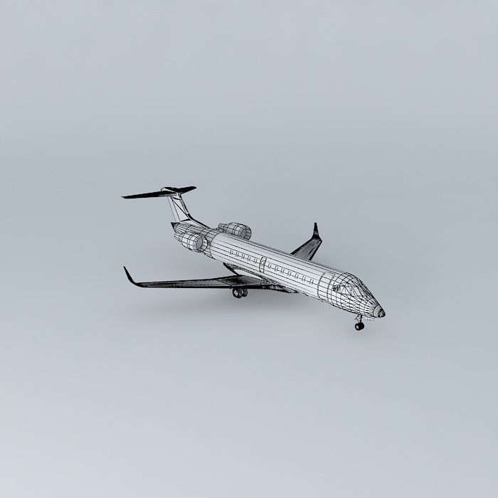 Template - Bombardier Canadair CRJ 200 3D model_3