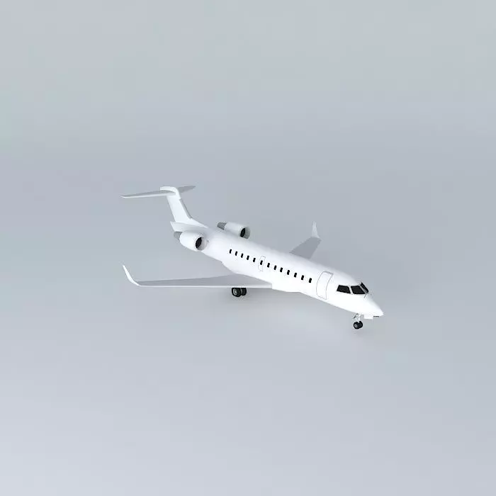 Template - Bombardier Canadair CRJ 200 3D model_0