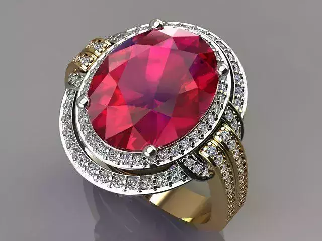 Oval Ruby Ring