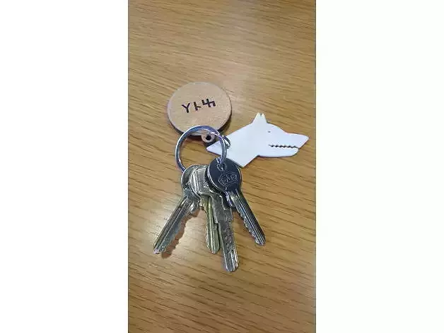 Wolf-GOKTURK-Stark- printable keychain 3D print model