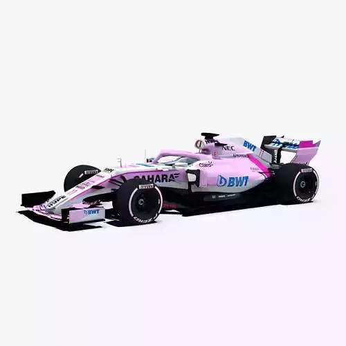 Force India VJM11 Car Low-poly 3D model