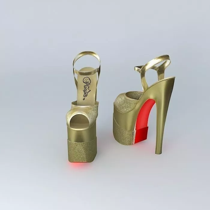 "PLEASER"... Flamingo... Stiletto Platform Heel's Free 3D model