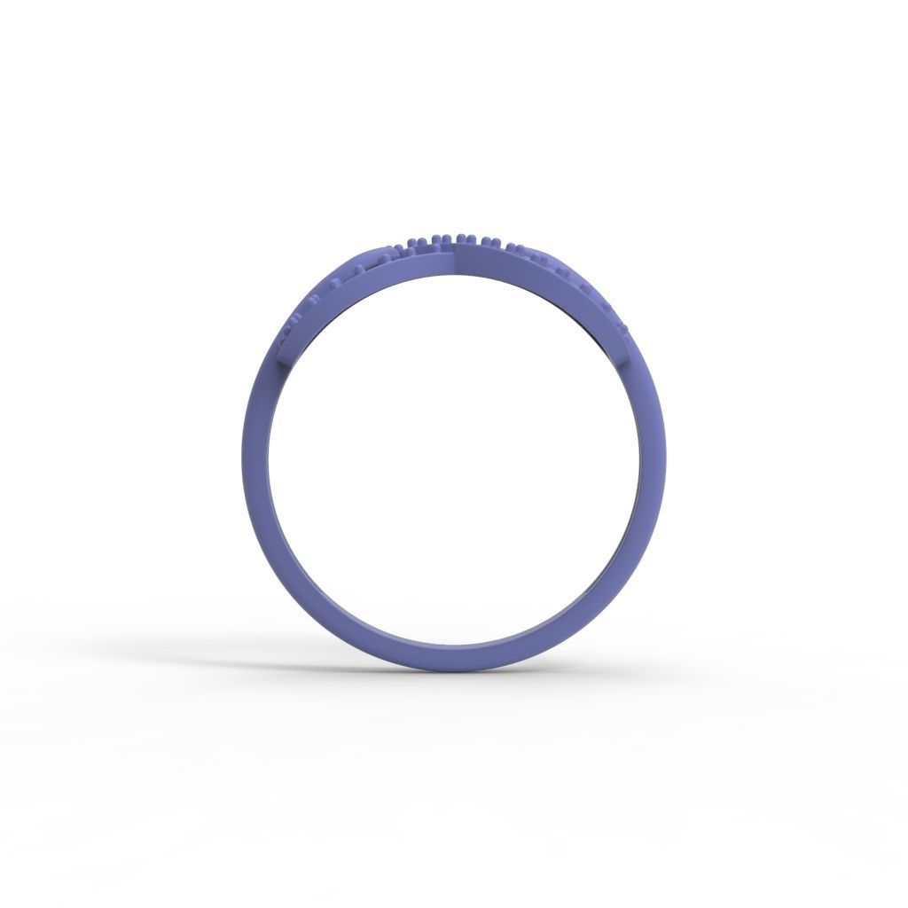 Women Diamond ring infinity 3dm stl vintage 3D print model_19