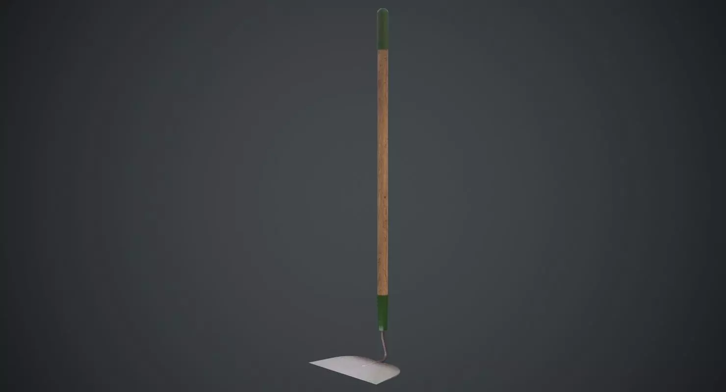 Hoe 3B Low-poly 3D model_0