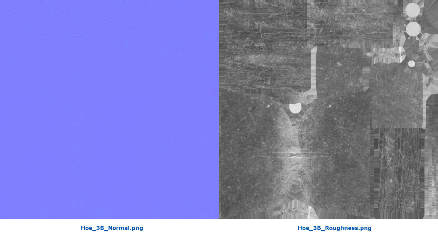 Hoe 3B Low-poly 3D model_10