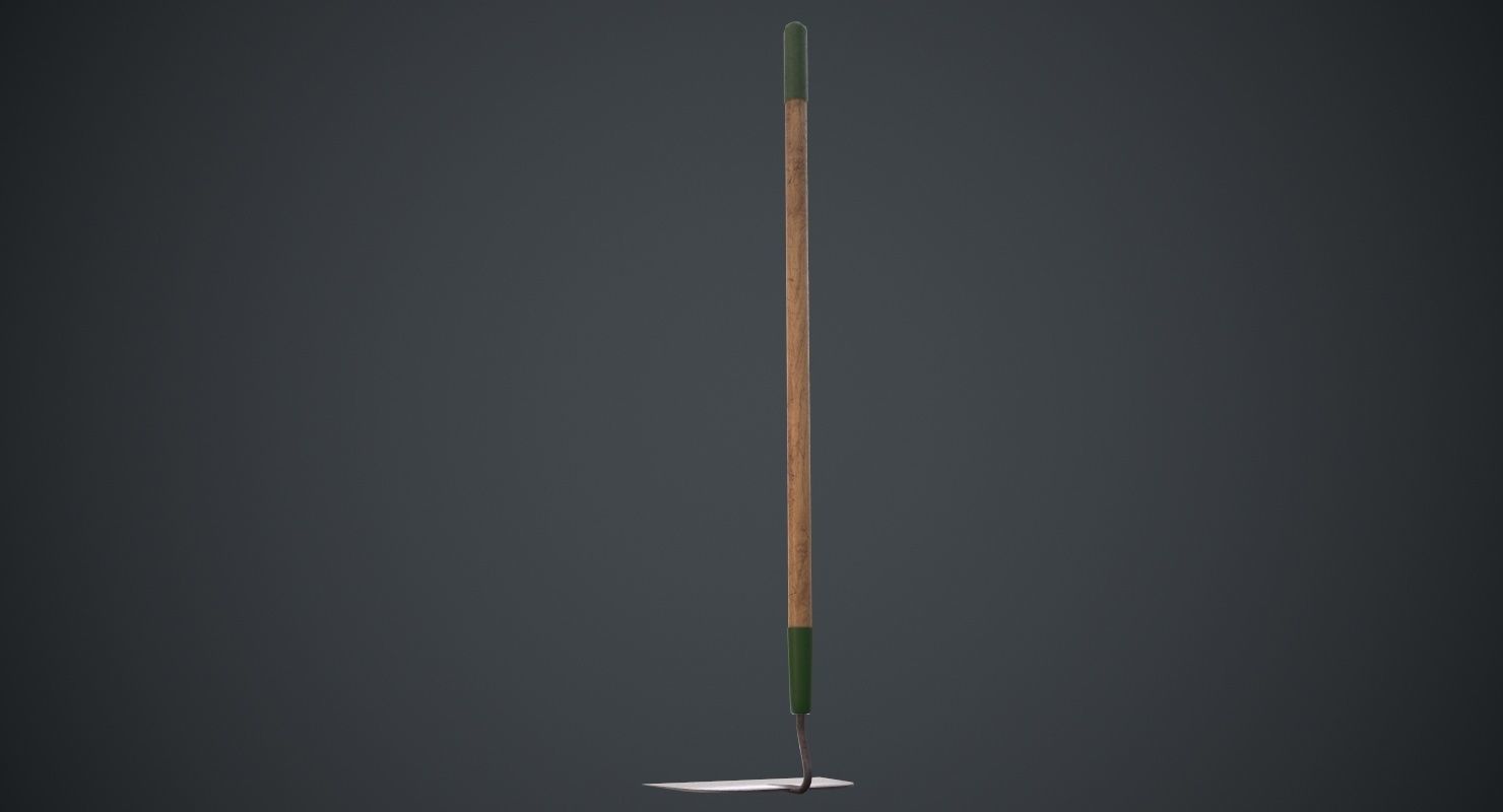 Hoe 3B Low-poly 3D model_3