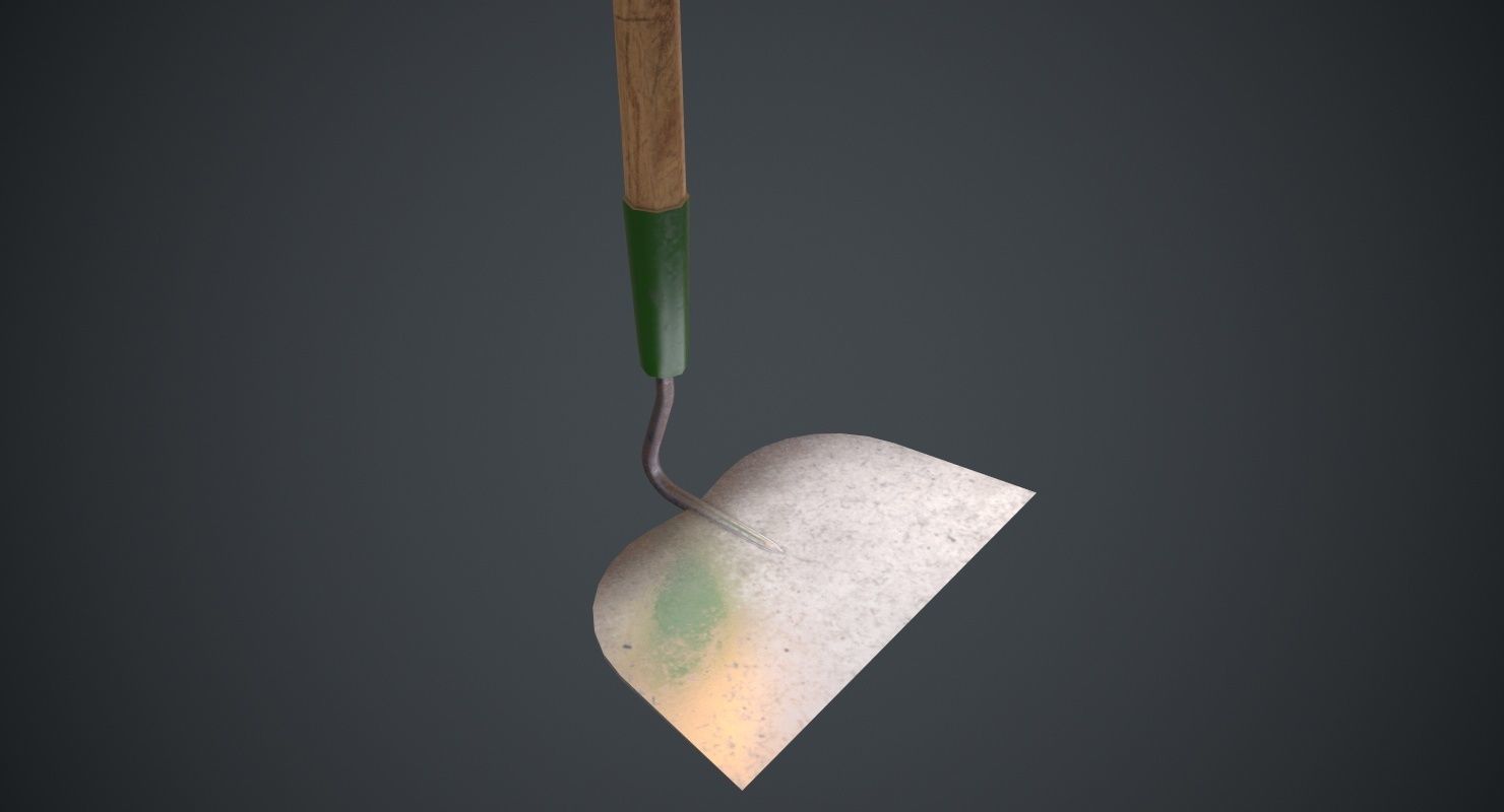 Hoe 3B Low-poly 3D model_5