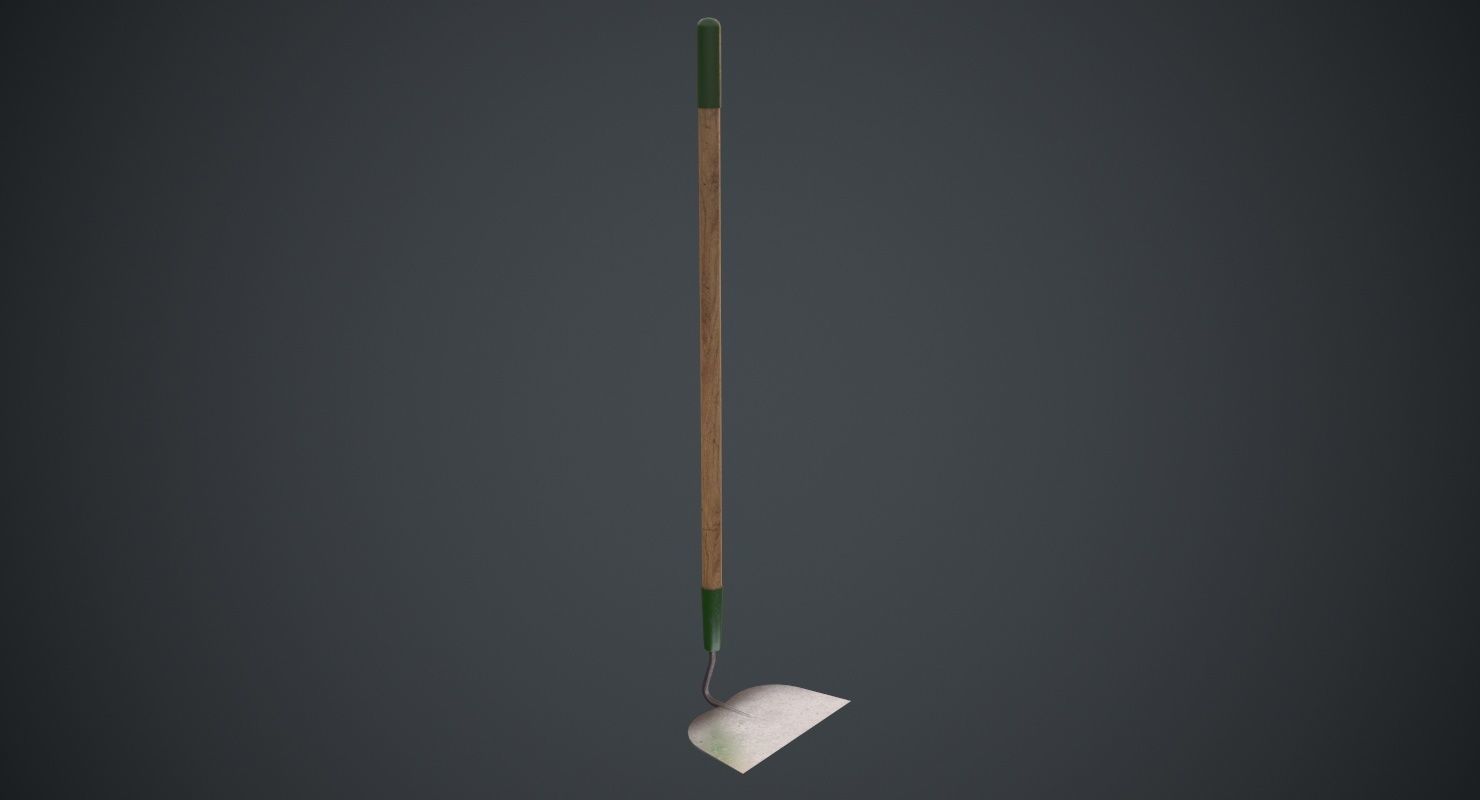 Hoe 3B Low-poly 3D model_1
