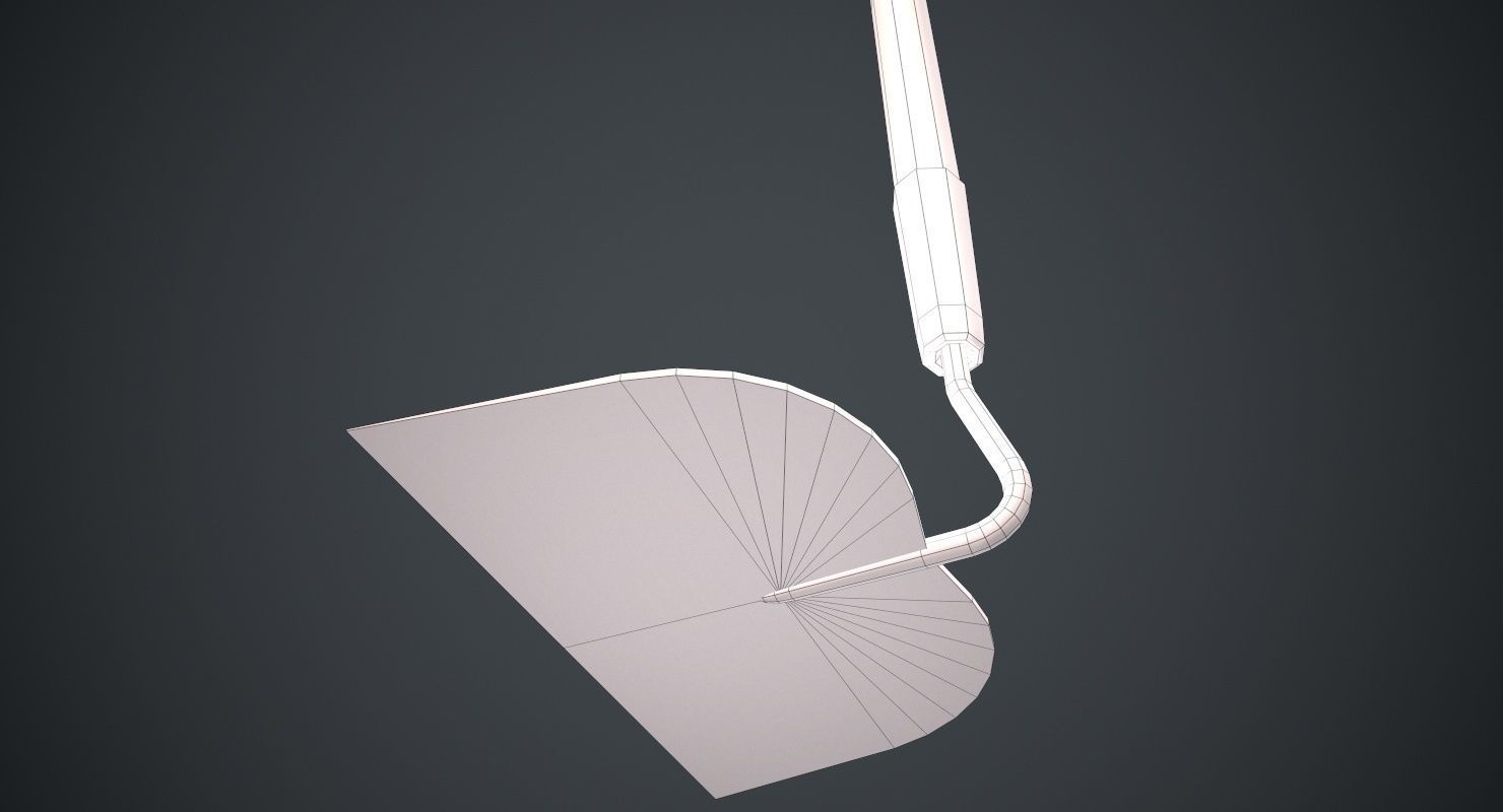 Hoe 3B Low-poly 3D model_7