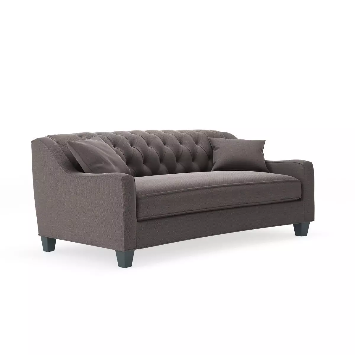 Home Decorators Collection Riemann Smoke Polyester Sofa 3D model_0