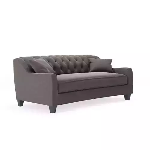 Home Decorators Collection Riemann Smoke Polyester Sofa 3D model