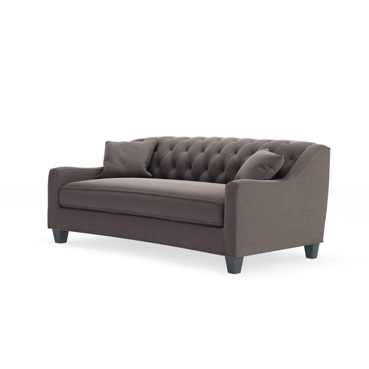 Home Decorators Collection Riemann Smoke Polyester Sofa 3D model_9