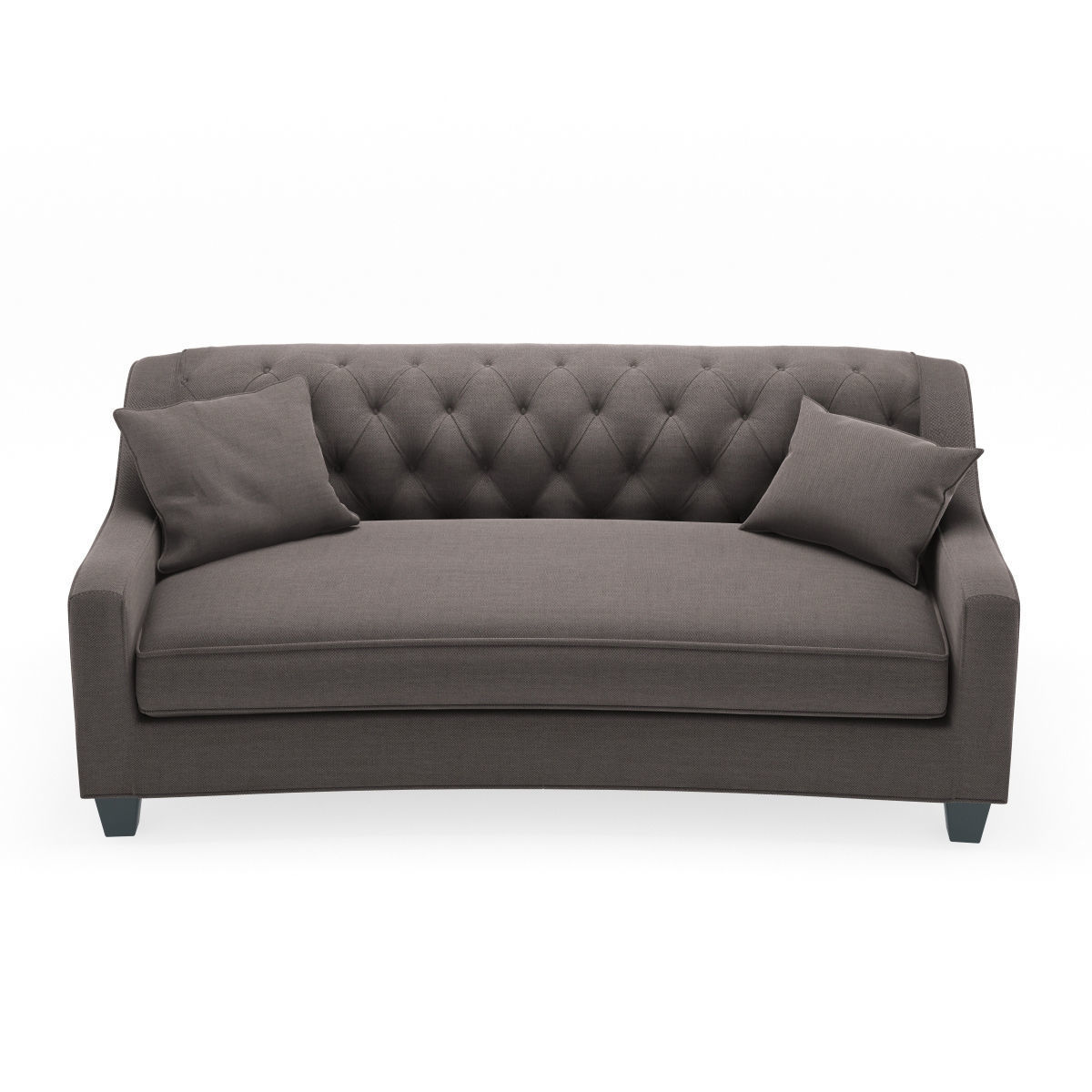 Home Decorators Collection Riemann Smoke Polyester Sofa 3D model_10