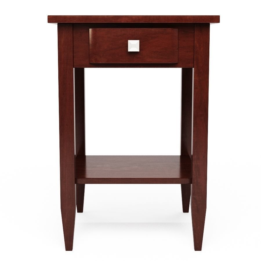 Winsome Wood Richmond Walnut End Table 3D model_1