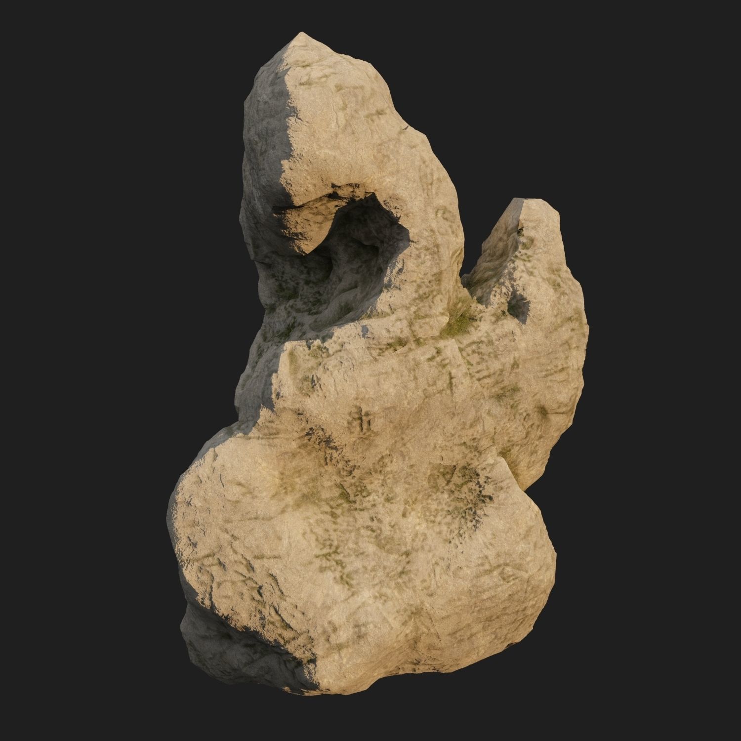 Sculpt stone E 3D model_6
