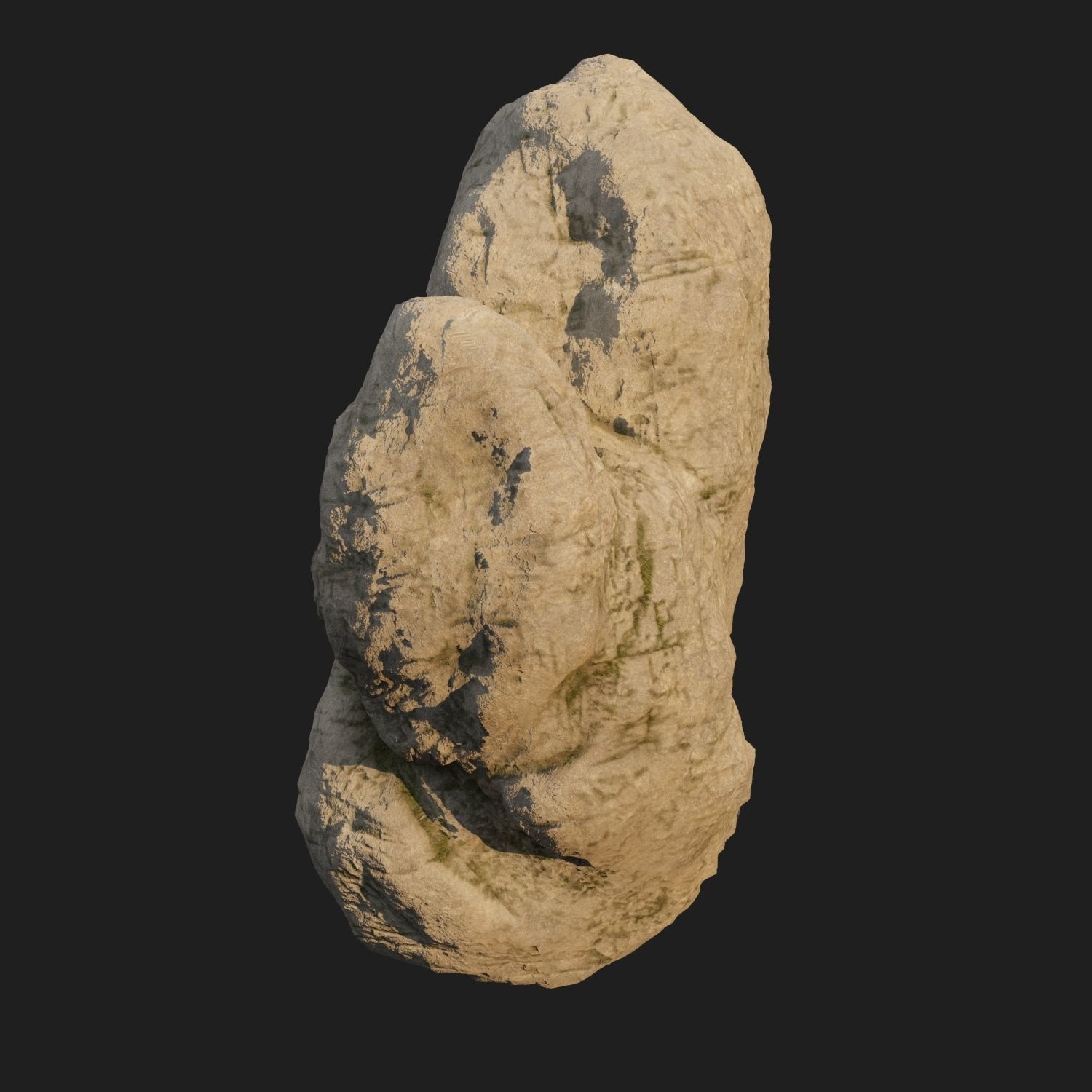 Sculpt stone E 3D model_7