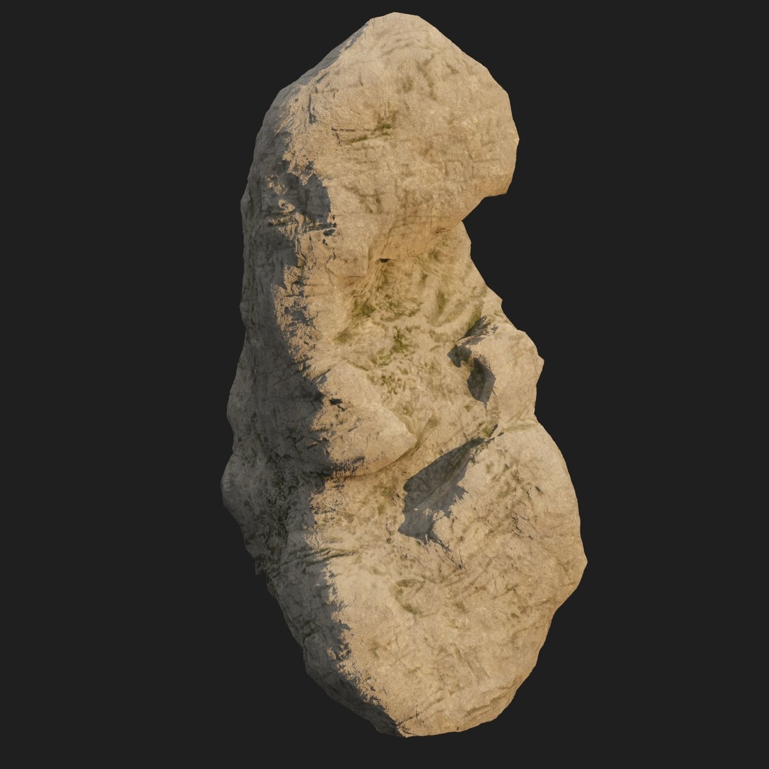 Sculpt stone E 3D model_9