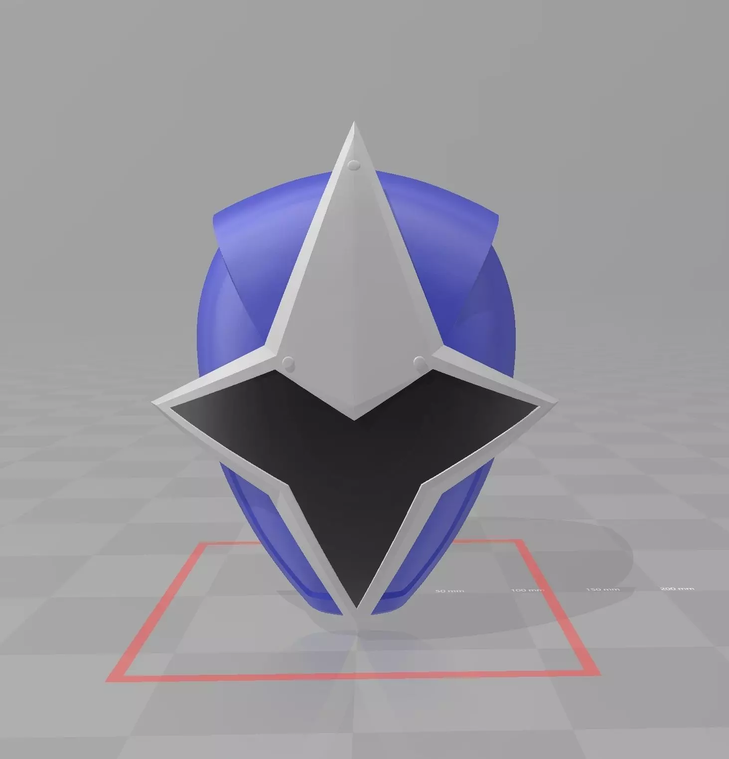 Power Rangers Blue Ninja Steel Ranger Ninninger Helmet 3D print model_0