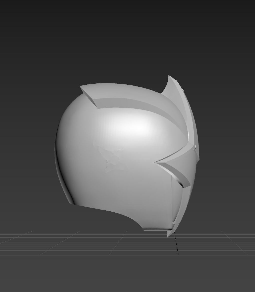 Power Rangers Blue Ninja Steel Ranger Ninninger Helmet 3D print model_8