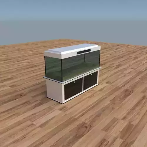 Modern Aquarium Low-poly 3D model