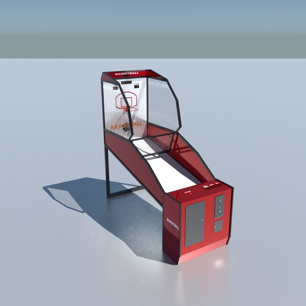 Arcade Basketball Game Machine 3D model CGTrader