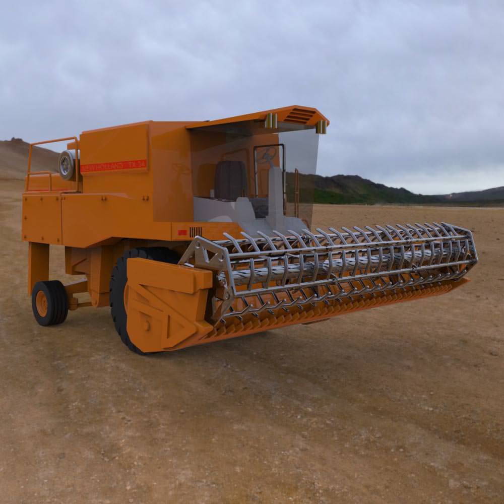 Combine Harvester 3D model_7