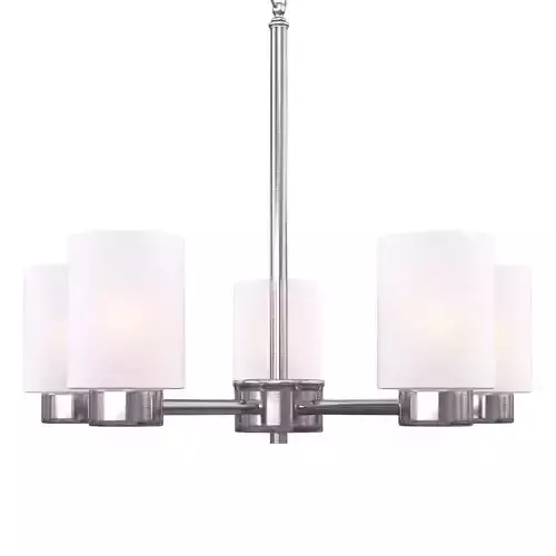 Westinghouse Sylvestre 5-Light Brushed Nickel Chandelier 3D model