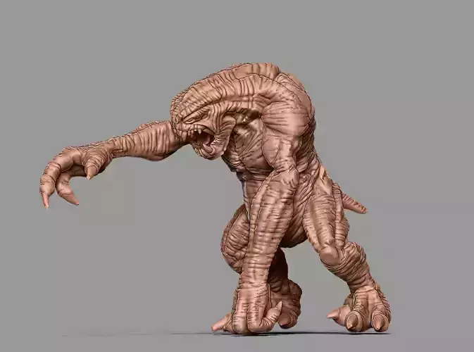 Troll 3d print model humanoid creature