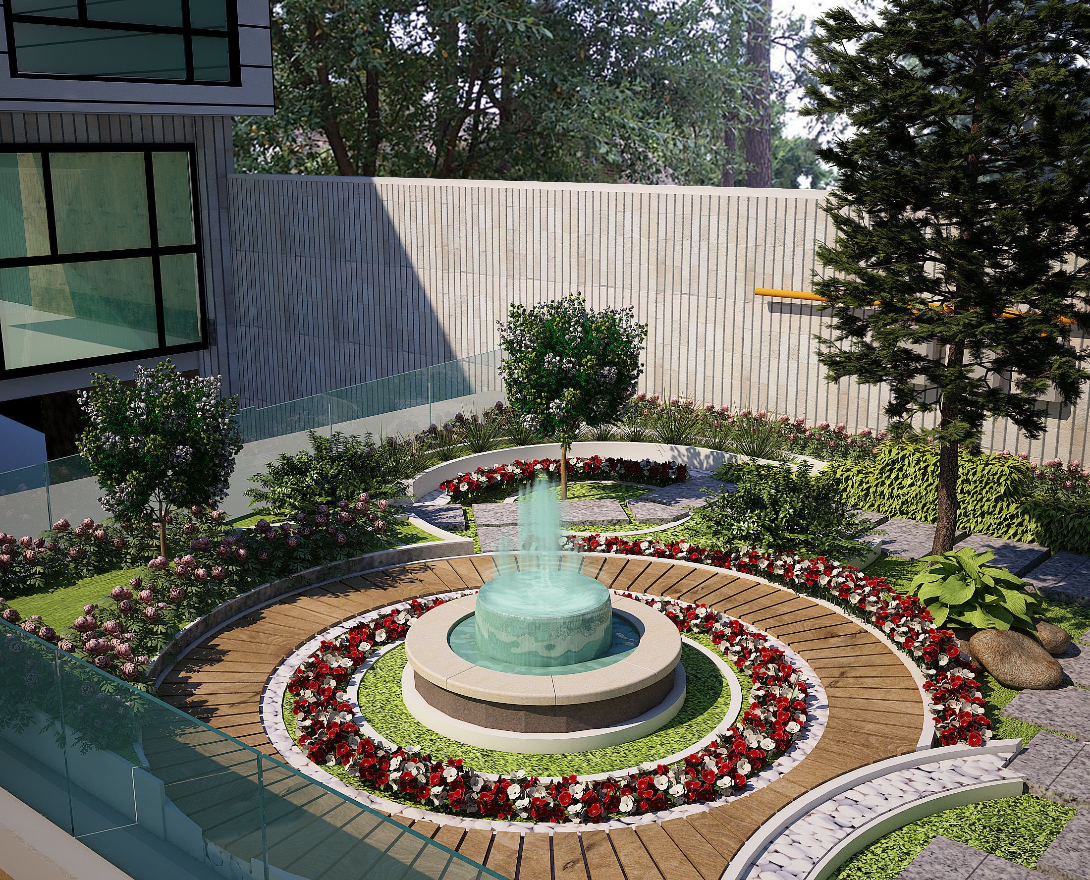 Garden landscape 3d model  3D model_1