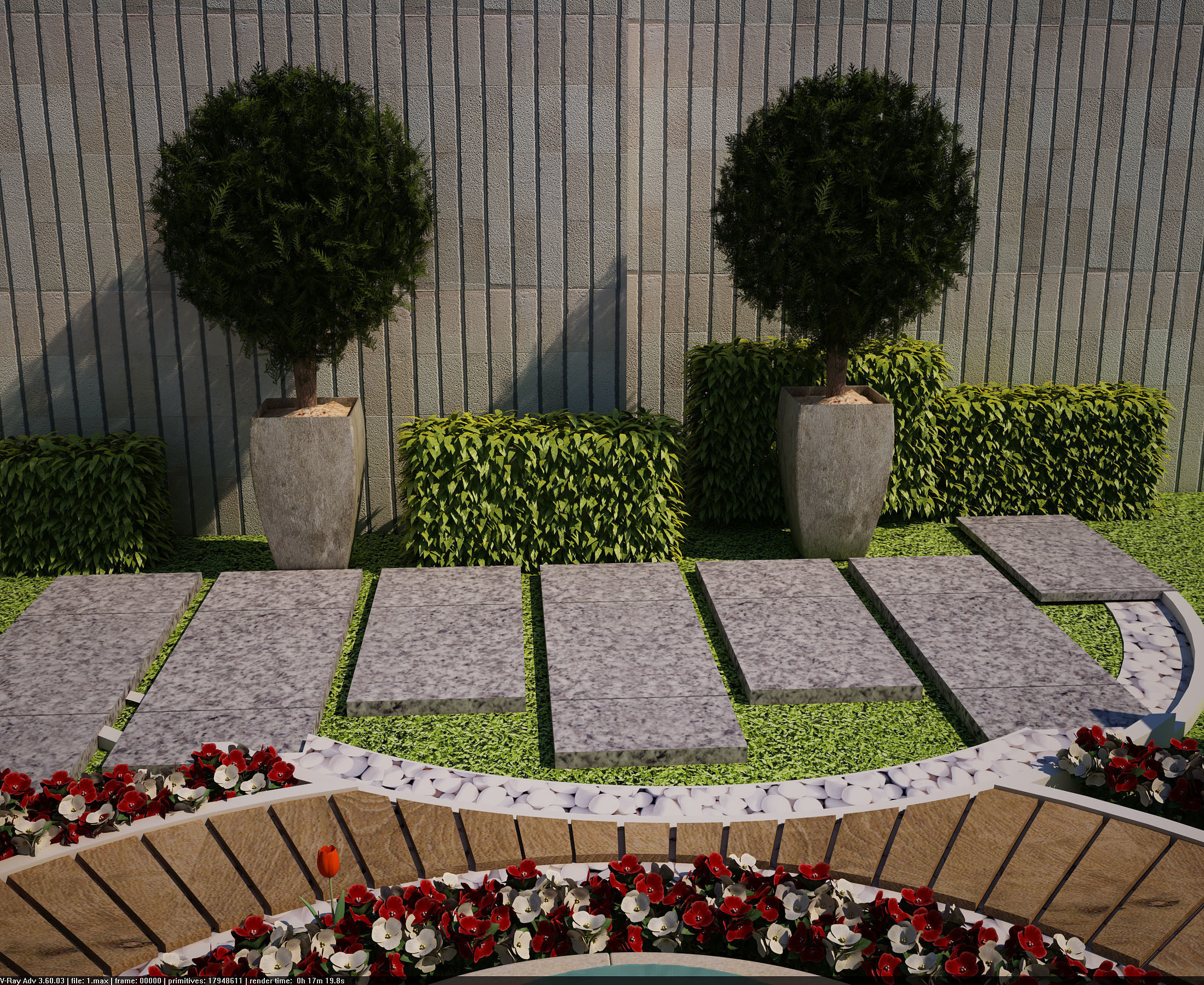 Garden landscape 3d model  3D model_6