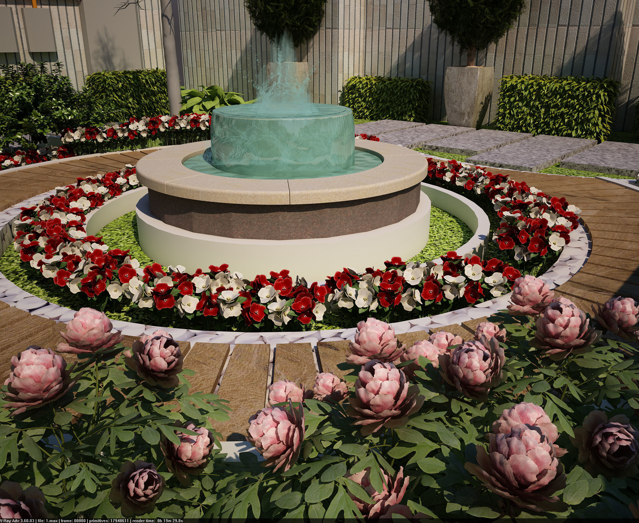 Garden landscape 3d model  3D model_5