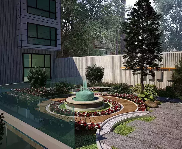 Garden landscape 3d model  3D model