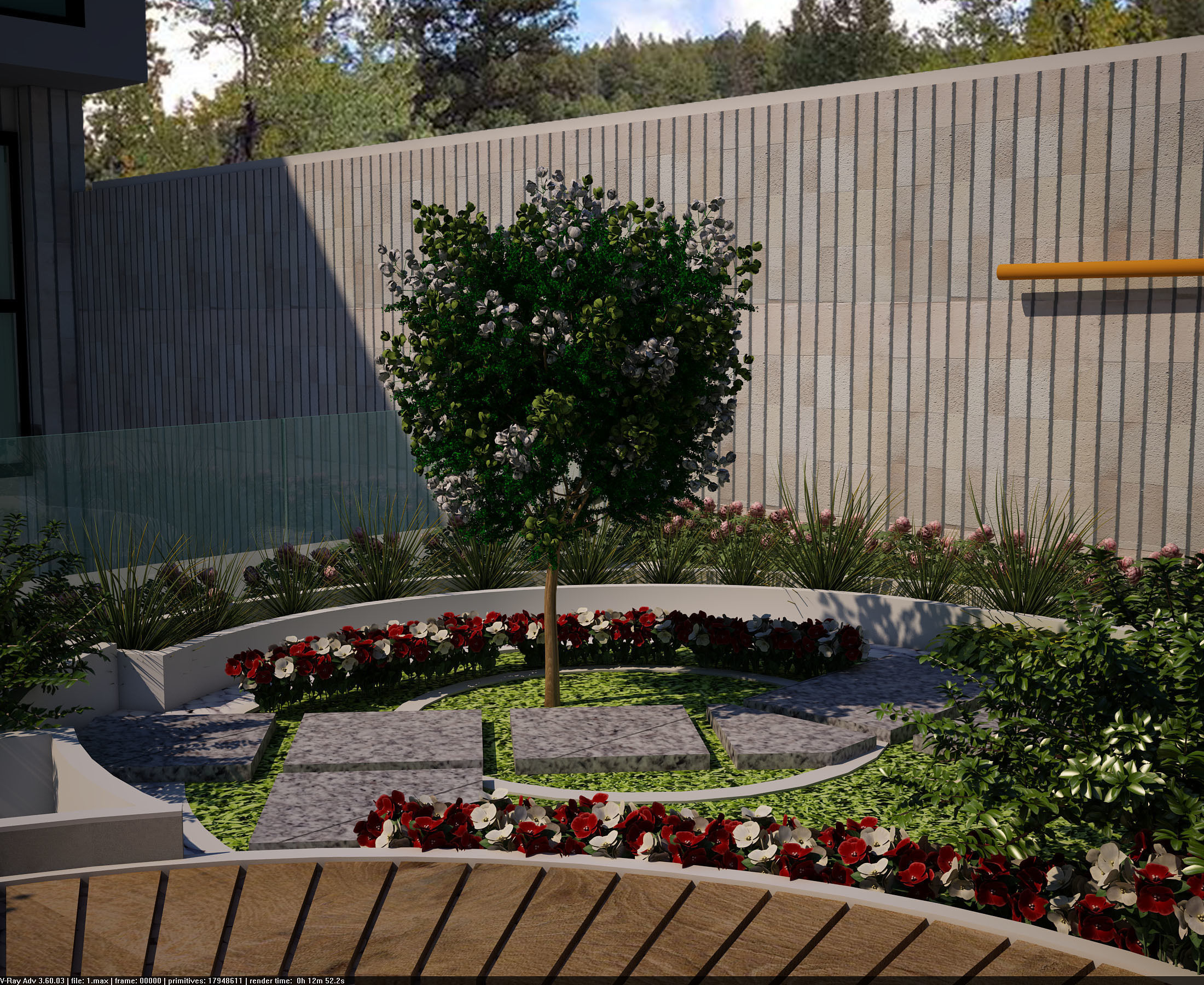 Garden landscape 3d model  3D model_4
