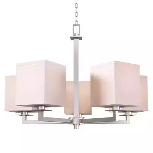 Hampton Bay Menlo Park 5-Light Brushed Nickel