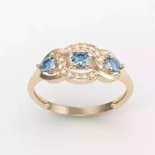 Women Diamond ring design 3dm stl 3D print model 3D print model