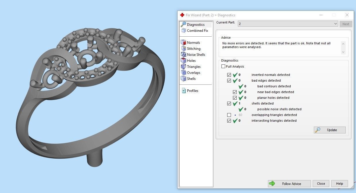 Women Diamond ring design 3dm stl 3D print model 3D print model_18