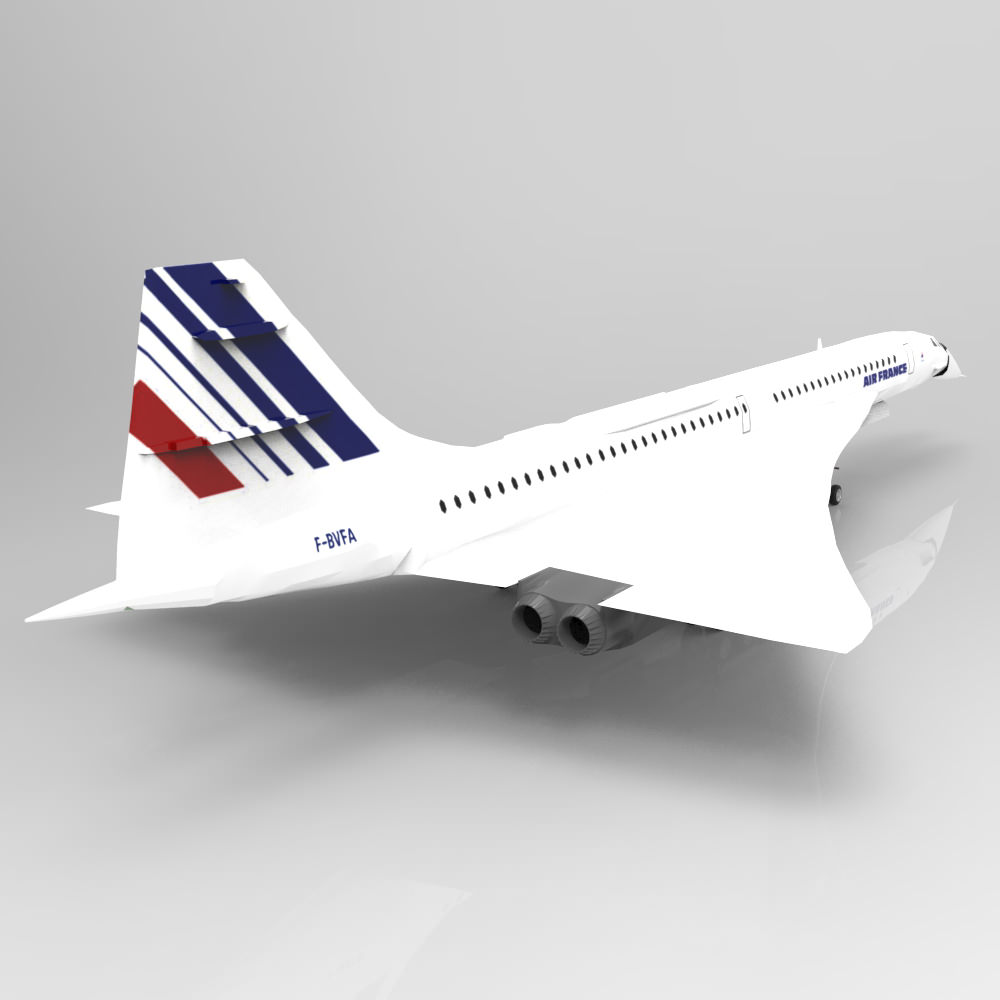 Concorde Studio Max 3D model_6