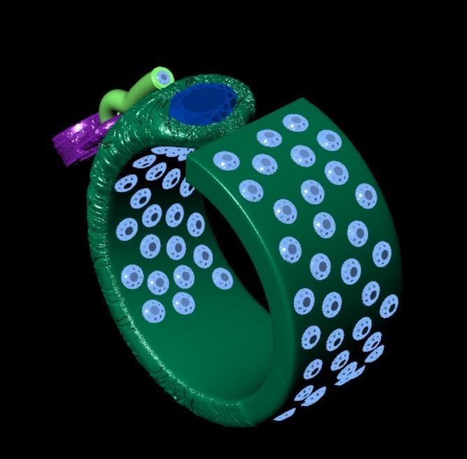 Ring ak 2 3D print model_9