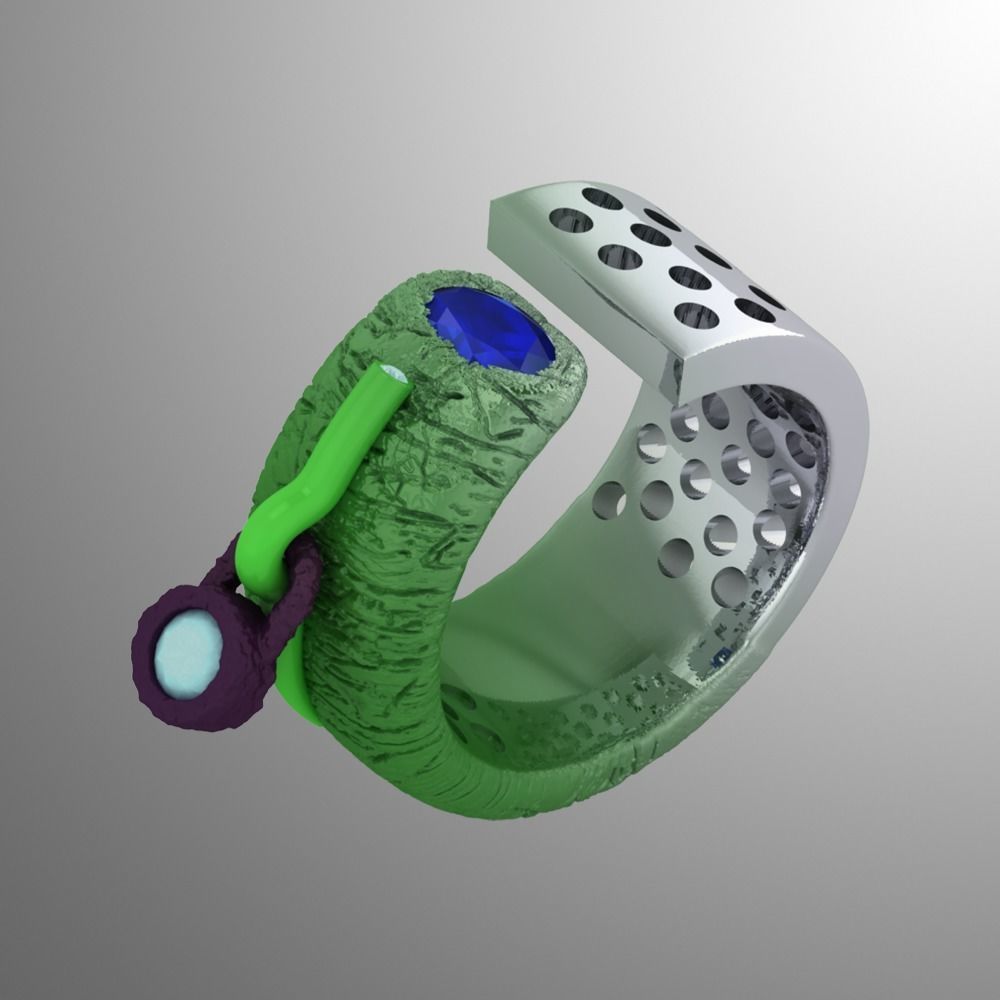Ring ak 2 3D print model_1