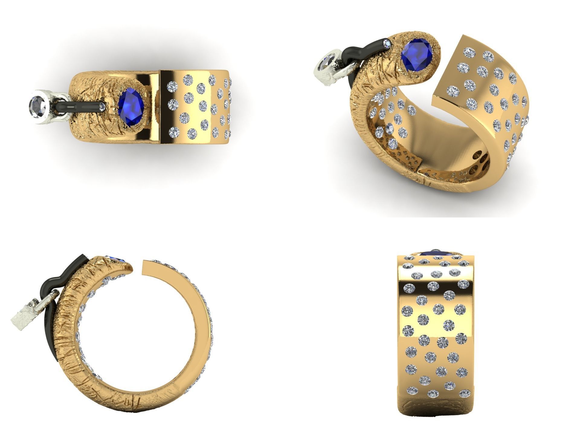 Ring ak 2 3D print model_5